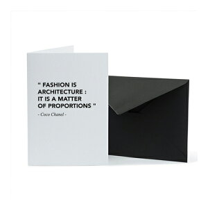 < サンクポワン > FASHION ARCHITECTURE(カード+封筒)【日本総代理店】| 建築 | アート | 雑貨 | 知育 | 教育 | 遊び | 学び | おうち時間 | 選べるラッピング | ギフト | CINQPOINTS | CARD FASHION ARCHITECTURE-A