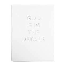 ＜ サンクポワン ＞ ポスター GOD IS IN THE DETAILS -WHITE[30x40]【日本総代理店】| 建築 | アート | 雑貨 | 知育 | 教育 | 遊び | 学び | おうち時間 | 選べるラッピング | ギフト | CINQPOINTS | POSTER-GOD IS IN THE DETAILS-white | CP104