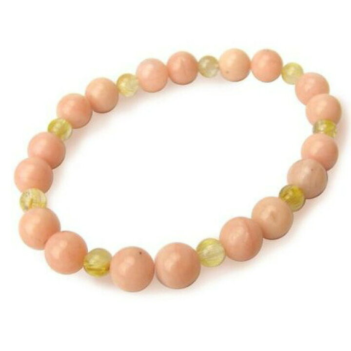 楽天市場】【送料無料】風水ブレスレット◇ルチル＆◇ピンクオパール  