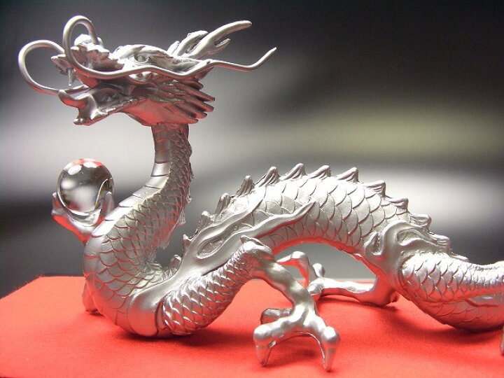 楽天市場】【送料無料】願い龍《三本指の龍》◇銀龍◇特典◇天然水晶玉 