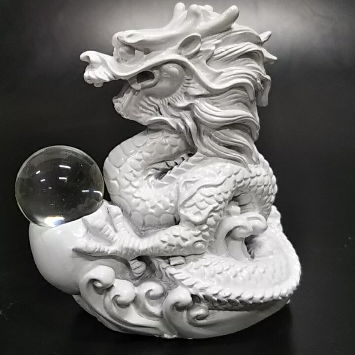 楽天市場】白龍 龍 置物 （沢山のお願い） 風水 龍の置物 風水グッズ 