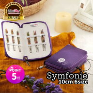【スパセ特価 P5倍 更にクーポンで割引】KnitPro Symfonie 4インチ(10cm) 6サイズ 付け替え式輪針 デラッ…