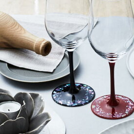 天野漆器 螺鈿ガラス ワイングラス 桜 石垣 【 グラス ワイングラス 螺鈿 漆塗 天野漆器株式会社 伝統的工芸品 】