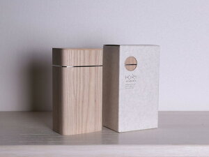 KIRIASAKURAコーヒーキャニスター200g木地仕上げキッチン用品コーヒー桐木製抗菌