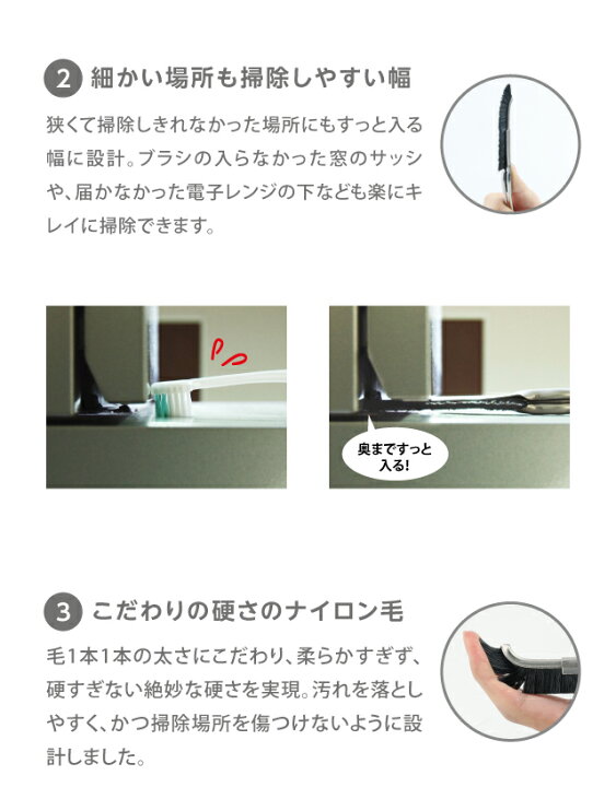 楽天市場 4 1 金 Offクーポン配布中 大津式 お掃除ブラシｊ 掃除ブラシ トイレブラシ サッシ Fuwalu フワル