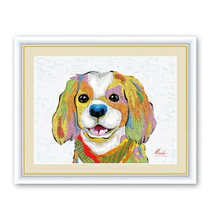 楽天市場】【額付き】インテリアアート 癒しの動物 Pop Color Art F6 