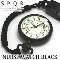 【ポイント10倍】SPQRNURSEWATCHBLACK【時計防水ナースウォッチ】【5,400円以上送料無料!】