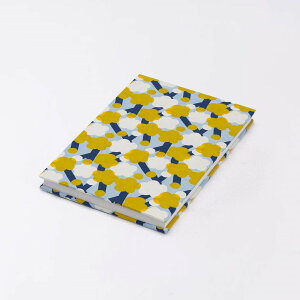 御朱印帳 大判サイズ B6 蛇腹式 梅柄 日本製 奉書紙 | 京都職人仕上げ 幸せの文様 手染め和紙 レッド (赤) イエロー (黄) | 神活 神社仏閣巡り 和風 ご朱印帳 和柄 集印帳 書き置き ミニノート