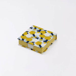 卓上メモ帳 梅柄 日本製 | 京都職人仕上げ 幸せの文様 手染め和紙 | 10cm レッド (赤) イエロー (黄) | 和風 ブロックメモ帳 正方形 オフィス デスク 仕事用 和柄 伝言メモ To Doリスト 買い物メモ