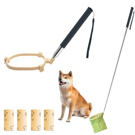 犬用 うんちキャッチャー うんころキャッチ 犬用スクーパー ペットの散歩グッズ 片手操作で簡単フン取り 携帯便利なクリーンスコップ 犬猫用トイレスコップ