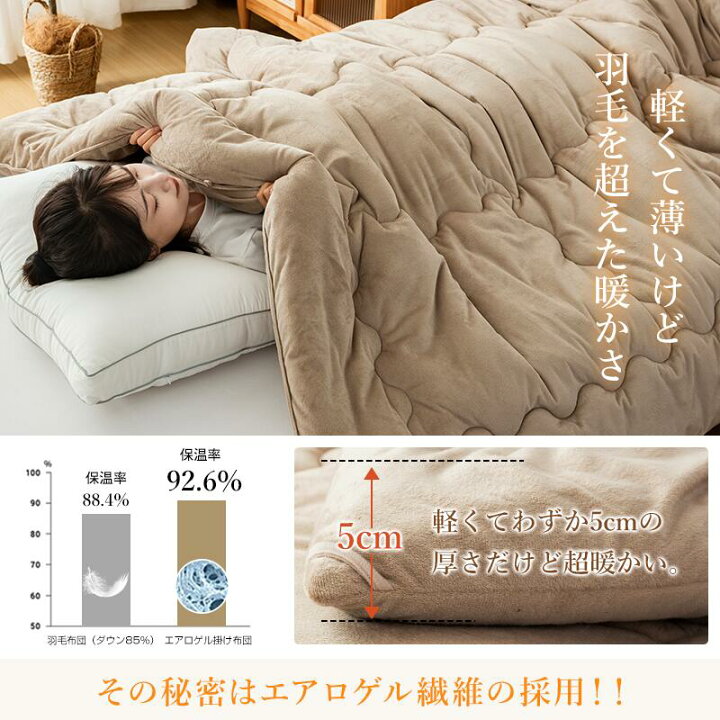 楽天市場】【P3倍&20%OFFクーポン!】楽天1位 掛け布団 宇宙服素材採用 