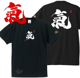 子供服 和柄 Tシャツ 漢字Tシャツ 氣 Tシャツ ブラック 90-160