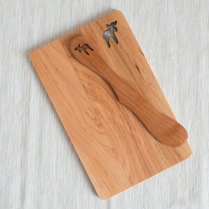 Skandinavisk Hemslojd スカンジナビスク ヘムスロイド ヘラジカ ウッドボードナイフ セット 木製プレート 北欧雑貨 北欧 お皿 プレート プレゼント ギフト お返し 引っ越し祝い ポイント消化_24ss9