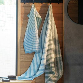 ラプアンカンクリ Lapuan Kankurit ミナ ペルホネン mina perhonen 皆川明 メッツァランピ METSALAMPI 森の湖 ウォッシュドリネン マルチタオル 95cm×180cm 全2色タオルケット 寝具 夏 おしゃれ プレゼント お祝