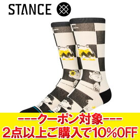 【いちばの日限定店内ポイント最大20倍(6/18 00:00〜23:59迄)】 クリアランスセール 【返品不可】 メール便送料無料 スタンス CHECKED A545D22CHEBLK ソックス 靴下 メンズ レディース PEANUTS ピーナッツ コラボレーションモデル プレゼント