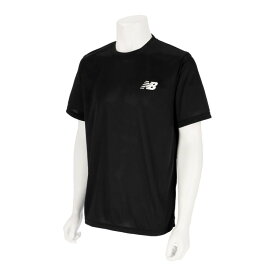 【いちばの日限定店内ポイント最大20倍(7/18 00:00〜23:59迄)】 お買い得スペシャルプライス メール便送料無料 ニューバランス トレーニングショートスリーブシャツ AMT45401-BK メンズ