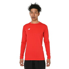 【お買い物マラソン限定店内ポイント最大20倍(2025/11/11 1:59迄)】 お買い得スペシャルプライス ニューバランス ストレッチクルーロングスリーブインナーシャツ AMT55288-RED メンズ