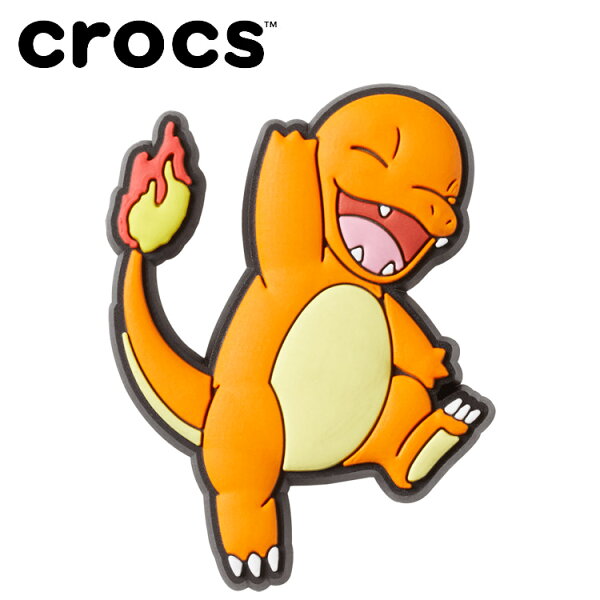 【エントリーで全品ポイント10倍(9/11 1:59迄)】 メール便送料無料 クロックス crocs ジビッツ Pokemon Charmander ポケモン ヒトカゲ 10010047