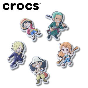 ���[���֑������� �N���b�N�X crocs �W�r�b�c ONE PIECE �����s�[�X 5 �p�b�N 10018776 �A�N�Z�T���[