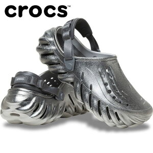 �N���b�N�X crocs Echo Clog Metal Sport 214109-1FS �����Y ���f�B�[�X �T���_��