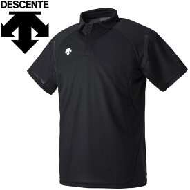 メール便送料無料 デサント DESCENTE ポロシャツ 半袖 メンズ DTM-4000-BLK