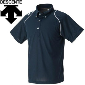 メール便送料無料 デサント DESCENTE ボタンダウンポロシャツ 半袖 メンズ DTM-4600B-UNV