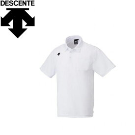 メール便送料無料 デサント DESCENTE ポロシャツ（ポケット付）メンズ DTM-4601B-WHT