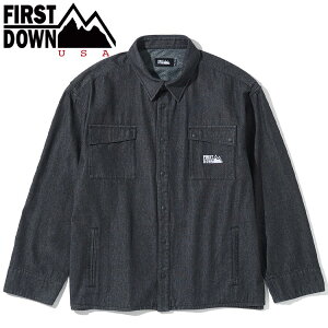 �y���������}���\������X���|�C���g�ő�20�{(2026/5/23 20:00�`)�zFIRST DOWN USA �f�j�� �V���c �u���]�� DENIM SHIRT BL F191011-06 �����Y ���f�B�[�X