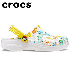 【3日間限定店内ポイント最大20倍(2025/10/30 00:00〜11/1 23:59迄)】 クロックス crocs サンダル Classic Pokemon II Clog クラシック ポケモン 2.0 クロッグ 207765-94S メンズ レディース