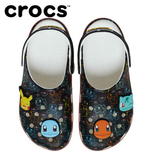 【期間限定ポイント最大20倍(2025/10/31 11:59迄)】 クロックス crocs Pokemon Print Cls Clg ポケモン プリント クラシック クロッグ 211343-90H メンズ レディース サンダル