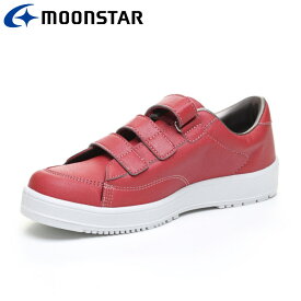 ムーンスター MoonStar Vステップ07【片足販売】 レッド【右足】 11410062 メンズ レディース シューズ 介護 リハビリ