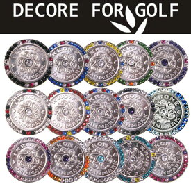 【スーパーセール期間限定店内ポイント最大20倍(6/4 20:00～)】 メール便送料無料 DECORE FOR GOLF デコレフォーゴルフ スワロフスキー クローネマーカー KRONE