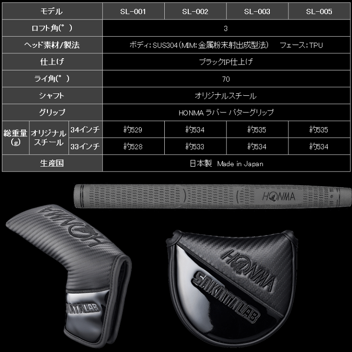 楽天市場】ホンマ ゴルフ SAKATA LAB パター HONMA GOLF サカタ
