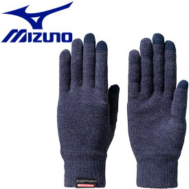 メール便送料無料 ミズノ MIZUNO 【発熱素材】ブレスサーモ インナーグラブ グローブ 手袋 スマホ対応 A2JY651314