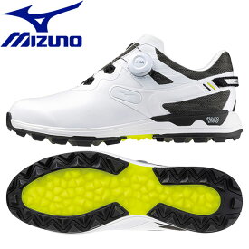 ミズノ MIZUNO ゴルフ ウエーブハザード WG ボア スパイクレス 51GM237591 メンズ ゴルフシューズ 防水 2023秋冬モデル