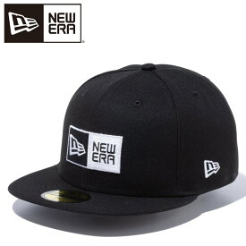 ニューエラ 59FIFTY ボックスロゴ ブラック × ホワイト 14525230