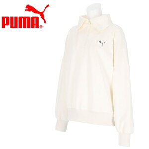 【お買い物マラソン限定店内ポイント最大20倍(2025/10/24 20:00〜)】 お買い得スペシャルプライス プーマ TRN EDGE ニット ハーフジップ 528077-87 レディース