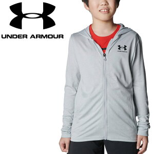 お買い得スペシャルプライス メール便送料無料 アンダーアーマー UAテック フルジップ フーディー 6001341-011 ジュニア