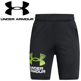 【お買い物マラソン限定店内ポイント最大20倍(2025/11/11 1:59迄)】 お買い得スペシャルプライス メール便送料無料 アンダーアーマー UAテック ロゴ ショーツ 1383333-004 ジュニア