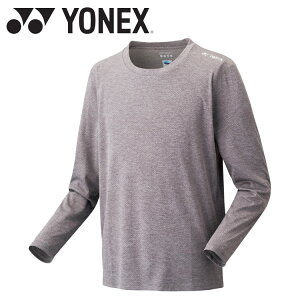 【3日間限定店内ポイント最大20倍(2025/10/30 00:00〜11/1 23:59迄)】 お買い得スペシャルプライス メール便送料無料 ヨネックス Yonex ユニロングスリーブTシャツ 16809-010 メンズ レディース ウェア