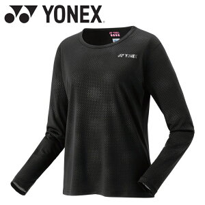 【3日間限定店内ポイント最大20倍(2025/10/30 00:00〜11/1 23:59迄)】 お買い得スペシャルプライス メール便送料無料 ヨネックス Yonex ウィメンズロングスリーブTシャツ 16815-007 レディース ウェア