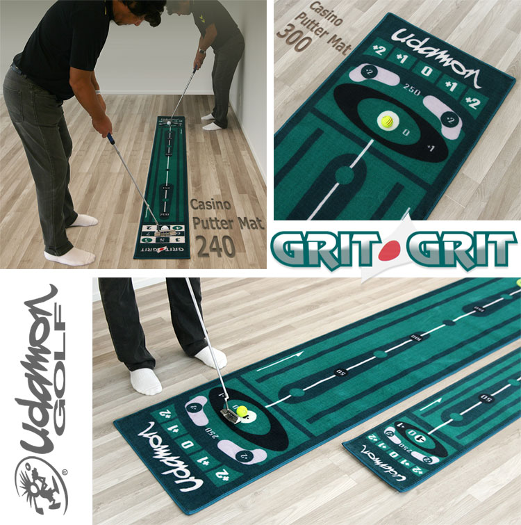 ユダマン カジノ パターマット 240 GRIT GRIT Udamon Golf パッティング練習器 | FZONEスポーツ