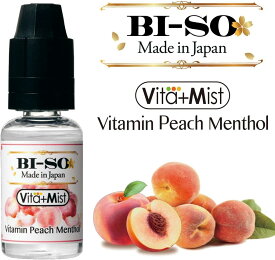 ベイプ リキッド ビタミン vape アトマイザー 電子タバコ 国産 リキッド BI-SO biso ビソー ビーソ Vita+Mist ビタミン ピーチ メンソール 15ml 正規品