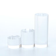 アクリル 円柱 直径40mm φ 高さ3種類 S M L サイズ 撮影 ディスプレイ 透明 クリア シンプル 綺麗 ブロ…
