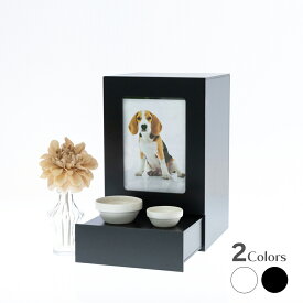 ペット用仏壇 【Sサイズ 】 メモリアルボックス 仏具セット ホワイト ブラック アクリル 軽量 供養 仏壇 写真入れ L判 収納付き 思い出入れ ミニ仏壇 コンパクト シンプル 日本製 安心 安全 祭壇 犬 猫 小動物 フォトフレーム 遺品 墓 クリメイションボックス