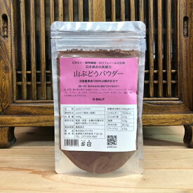 山ぶどうパウダー　100g　日本産100％　山ぶどう果皮のみで作られています。日本山ぶどう　山葡萄　G-BALITオリジナル