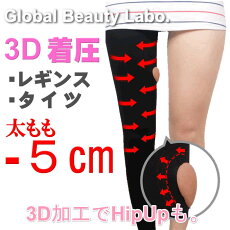楽天市場 スーパーsale 57 Off P10倍 3d着圧レギンス 強力 着圧タイツ 脚やせ ダイエット ストッキング レギンス 送料無料 大きいサイズあります グローバルビューティラボ