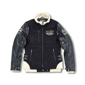 ボンダッチ 2015-2016秋冬モデル VOM-WM04 Melton Jackets カラー：アイボリー サイズ：レディースL VOM-WM04 VonDutch ジャケット バイク