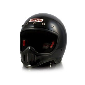 正規品／シンプソン MODEL50 ヘルメット カラー：ブラック サイズ：61-62cm 3309116162 メーカー在庫あり SIMPSON フルフェイスヘルメット バイク