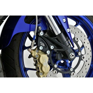 OVER RACING Fキャリパーサポート ブレンボ4P用(ブラック) ・83-351-11B オーバーレーシング キャリパー バイク YZF-R25 YZF-R3